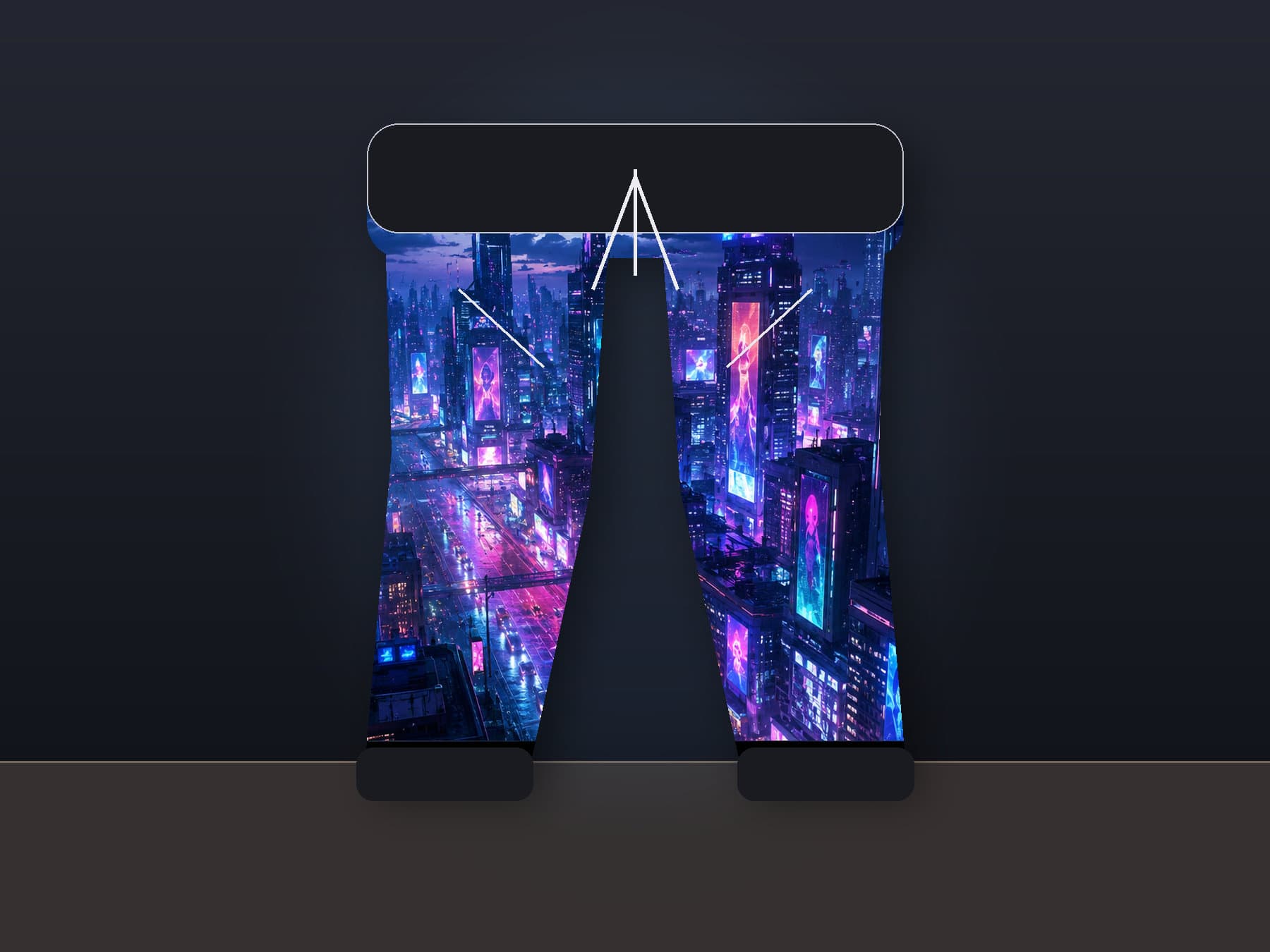 Neon Metropolis Recycled Men’s Gamer Joggers